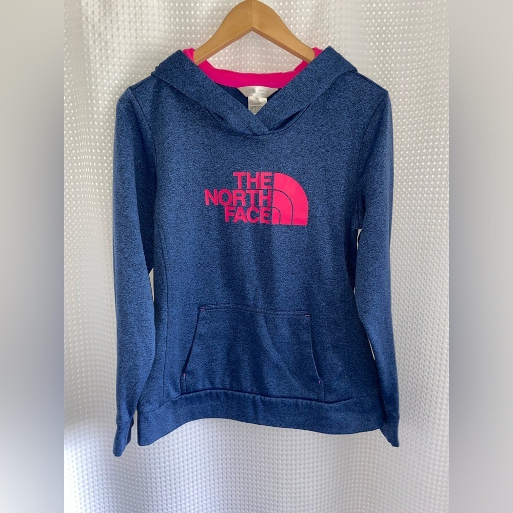 THE NORTH‎ FACE heather blue and pink Hoodie size Large